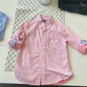 Boys 4T light pink button down.
